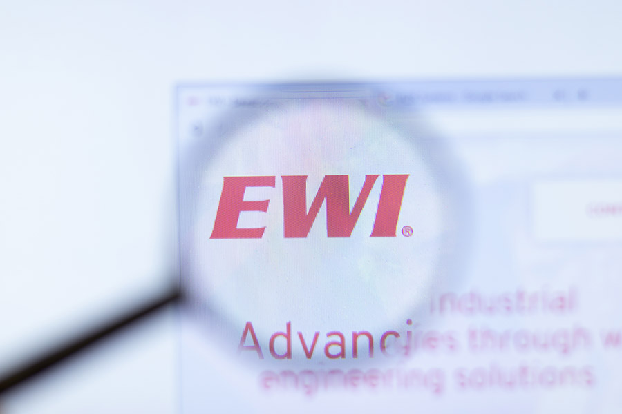 Edison Welding Institute EWI website with logo , Illustrative Editorial.