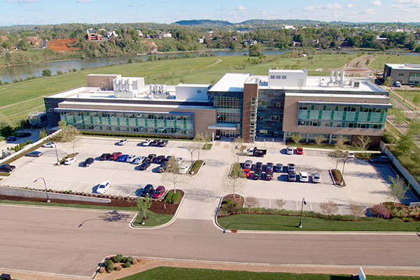 Aerial view of IAMM at UT's Research Park