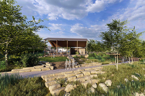 Conceptual design for riverfront infrastructure developed by Tennessee RiverLine