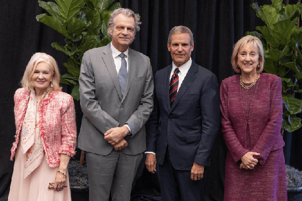 President and CEO of the Council on Competitiveness Deborah Wince-Smith, Vanderbilt University Chancellor Daniel Diermeier, Governor Bill Lee, University of Tennessee, Knoxville, Chancellor Donde Plowman at the inaugural Competitiveness Conversation.
