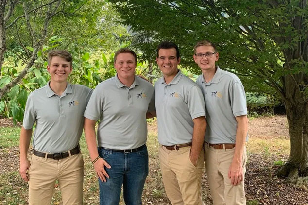 Coonhound Camping is a company run by, left to right, Michael Richards, Jeremy Piper, Dalton Maddox , and Christopher Mikulec