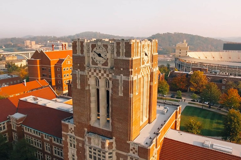 Aerial view of the UT Knoxville campus