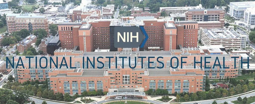 Aerial image of NIH building