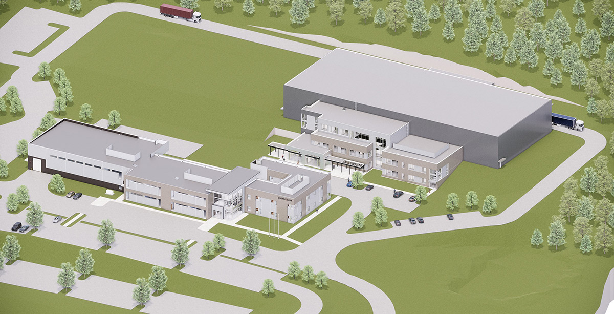 A rendering of the future National Security Prototype Center on the Oak Ridge Enhanced Technology and Training Center Campus.