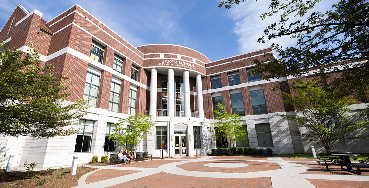 Exterior building photo of the Howard H. Baker School of Public Policy and Public Affairs at the University of Tennessee, Knoxville.